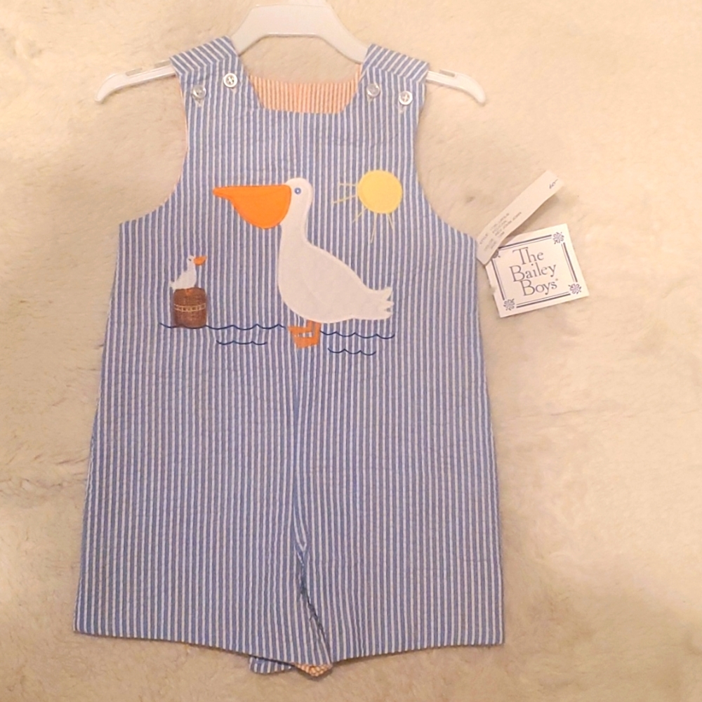 Boys reversible rompers size 12 m